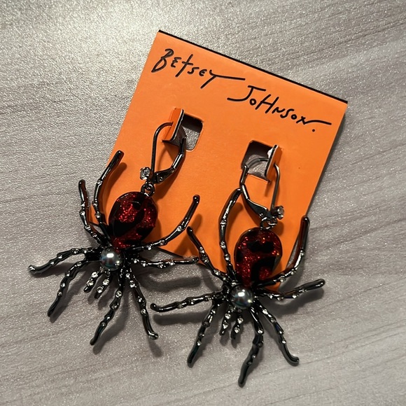 Betsey Johnson large gem spiders BNIB - Picture 2 of 6